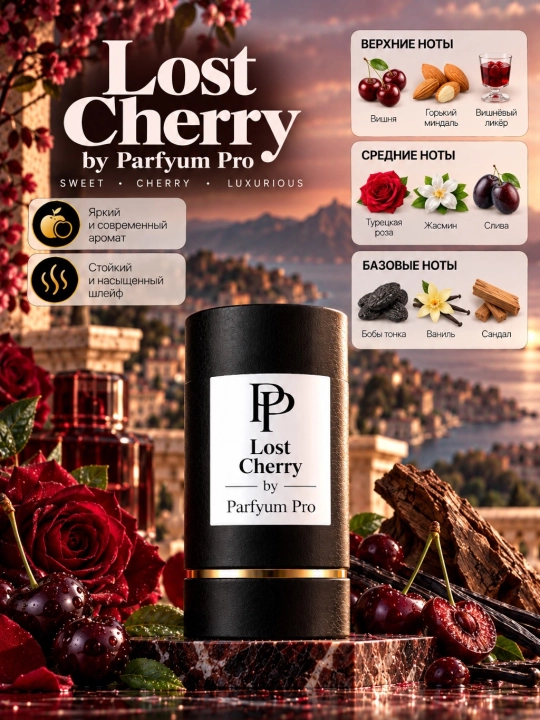 Parfyum Pro ayollar uchun Lost Cherry iforidan ilhomlangan parfyumeriya suvi - 