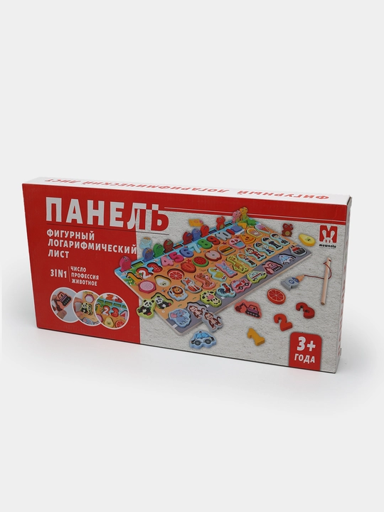 Деревянный пазл для детей, развивающая доска с цифрами и картинками, 3+