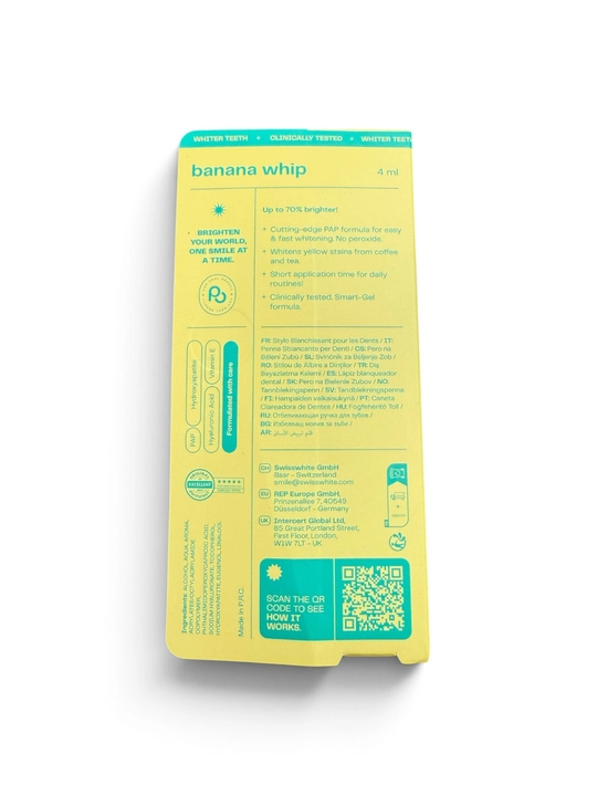 POP — 70% gacha, tezkor tish oqartiruvchi qalam, E vitamini bilan, 4 ml
