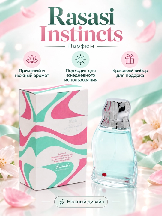 Парфюмерная вода Rasasi, Instincts Pour Femme, 50 мл - 