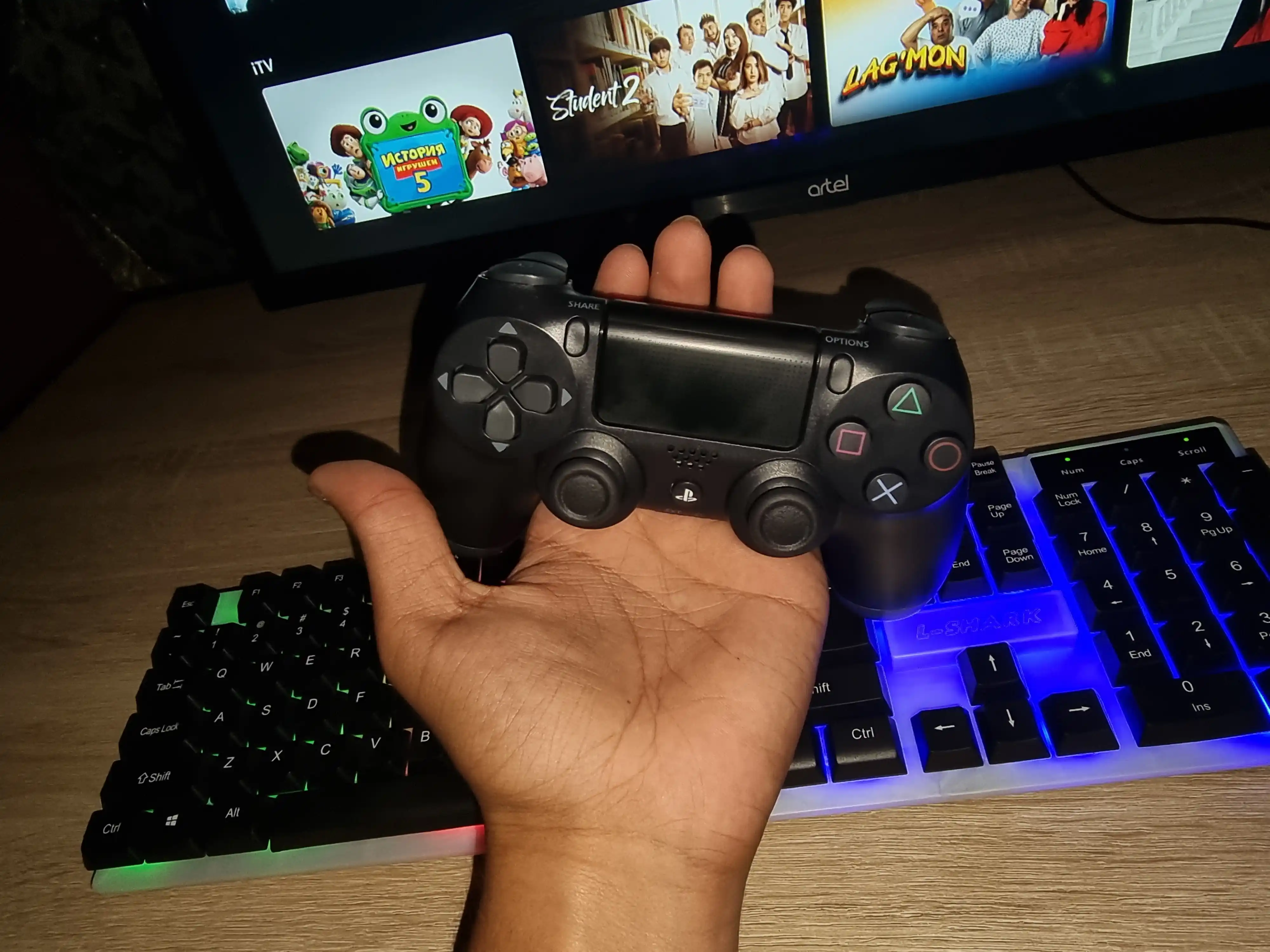 Playstation 4 joystik, kopmyuter uchun jostik, gamepad, playstation, joystick,dualshock 4