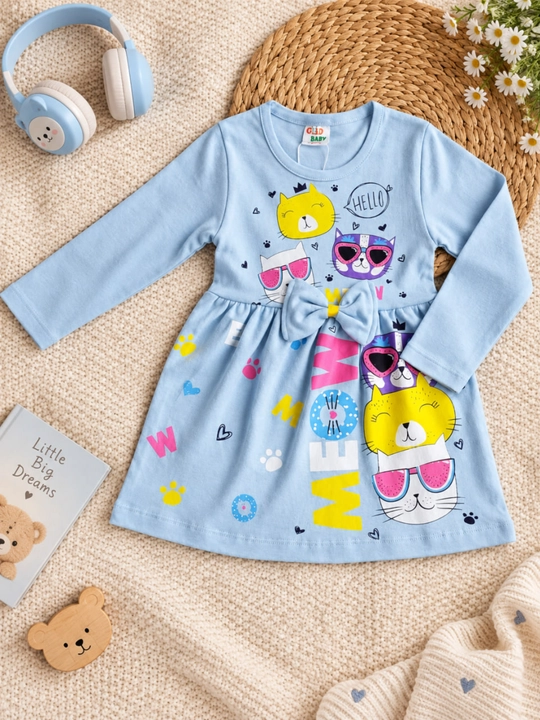 Платье для девочек 2–5 лет Gold Baby из турецкого трикотажа