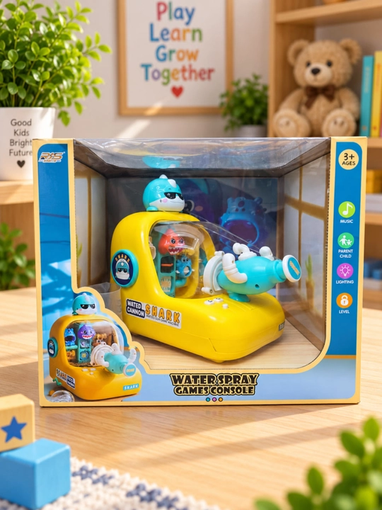 Детская игрушка Shark игровой автомат с водяной пушкой, светом и музыкой, 3+ - 