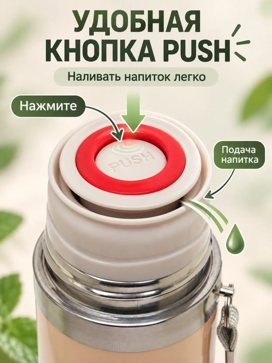 Детская бутылка-термос для мальчика 500 мл с трубочкой, для горячих и холодных напитков