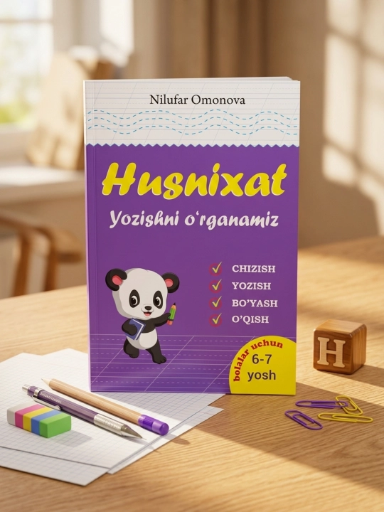 Пропись PIR NASHR Husnixat Yozishni o‘rganamiz Обучение письму 6-7 лет - 