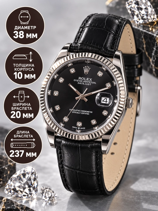 Erkaklar uchun klassik Rolex soati - zamonaviy va hashamatli aksessuar - 