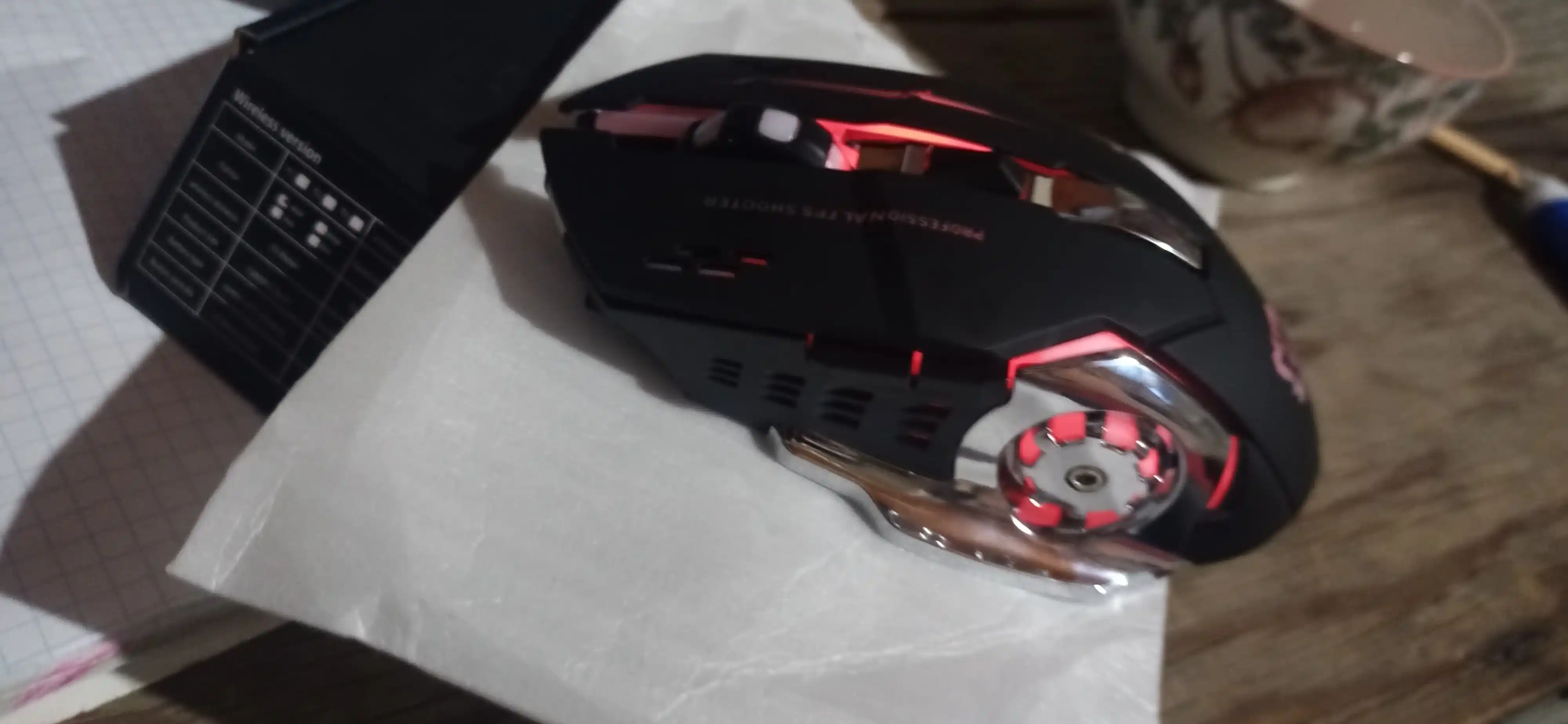 Simsiz kompyuter sichqonchachi, tovushsiz, RGB, Bluetooth