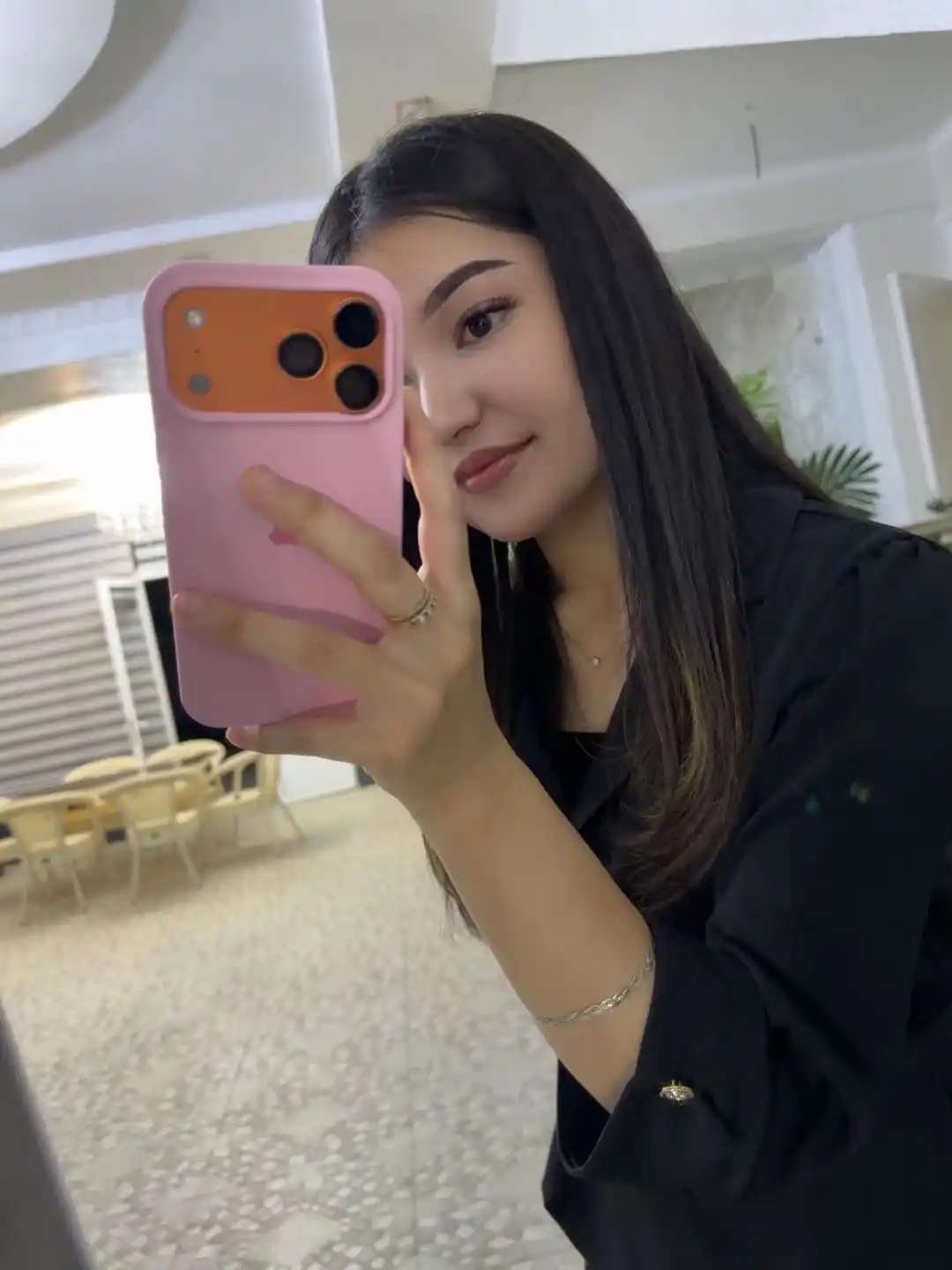 IPhone 17 Pro Max silikon g'ilofi – kamera himoyasi, 1.5 mm bortik