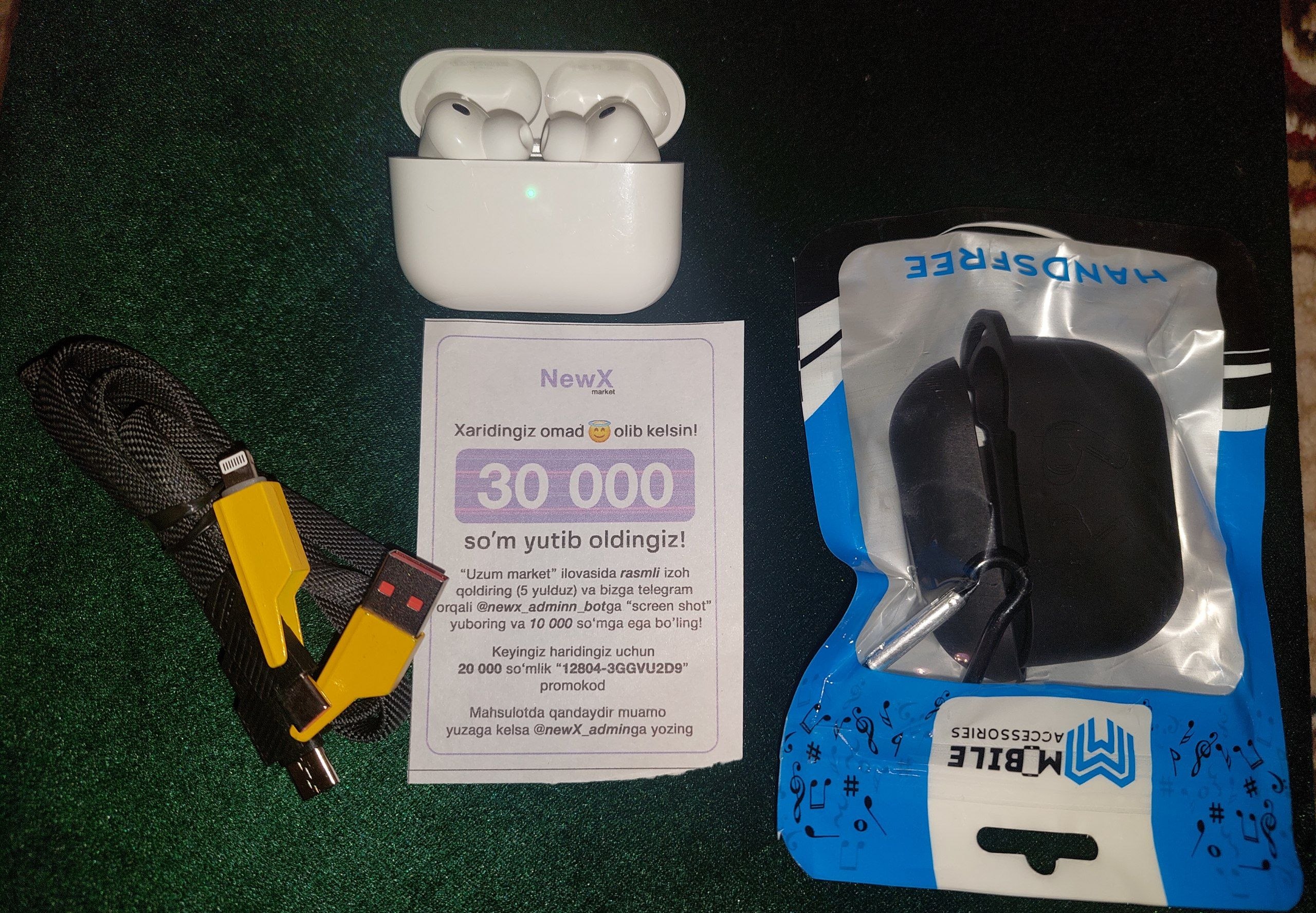 Pods Pro 3 ANC, simsiz quloqchinlar, Bluetooth, sensorli, barcha turdagi telefonlar uchun