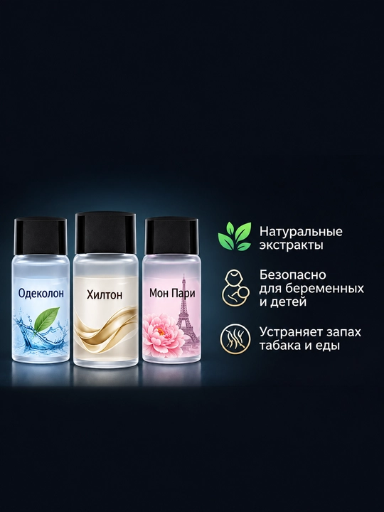 Освежитель для авто, ароматизатор для машины, аромадиффузор, 3 режима, 3 аромата
