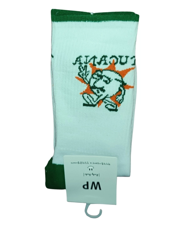 Unisex uzun printli paypoqlar, retro uslubdagi yorqin naqshli, erkaklar va ayollar uchun - 