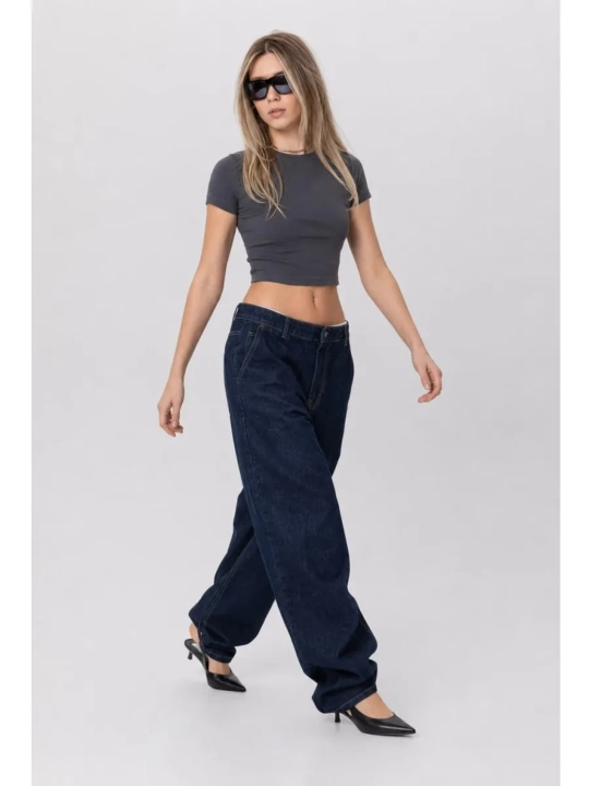 Keng jinsi shimlar y2k baggi oversize sk8 UNI