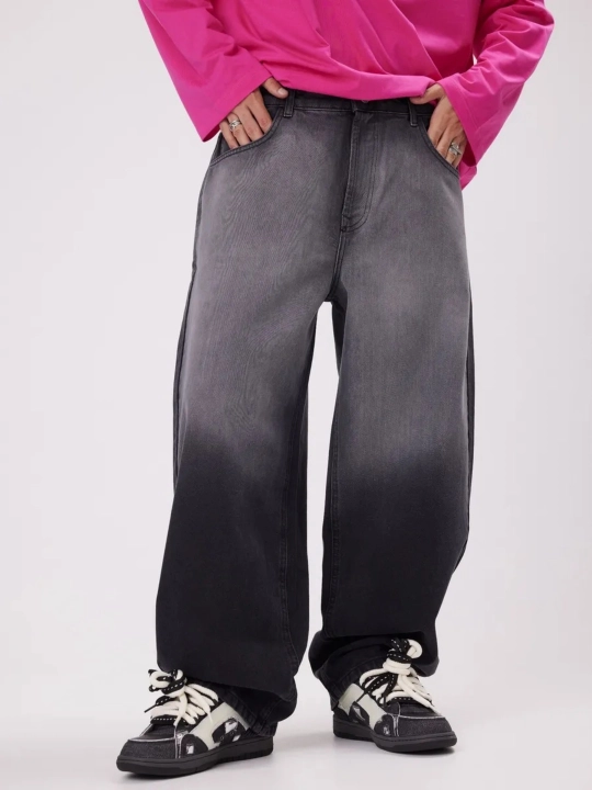 Keng jinsi shimlar y2k baggi oversize sk8 UNI