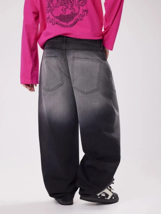 Keng jinsi shimlar y2k baggi oversize sk8 UNI