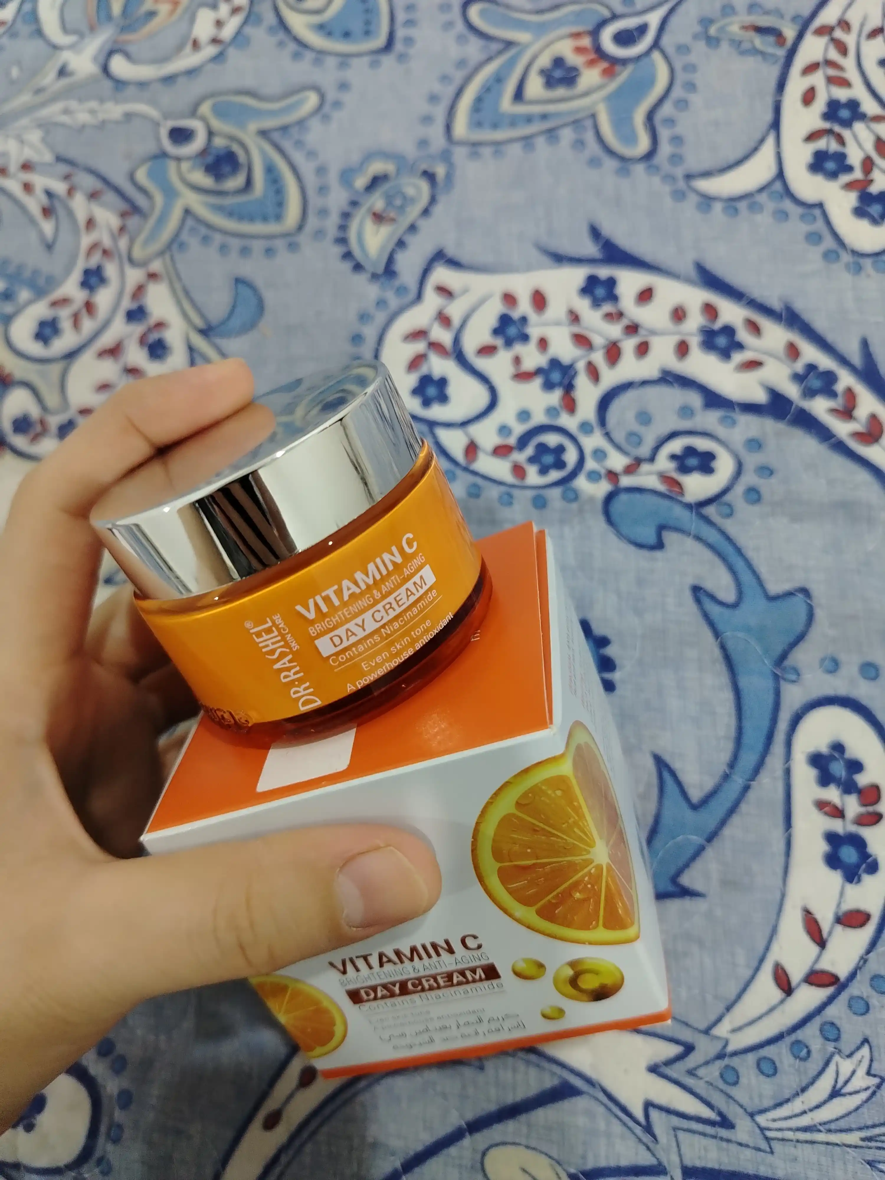 Dr.Rashel Vitamin C li kunduzgi yuz kremi, ajinlarga qarshi va yorqinlashtiruvchi, 50 g