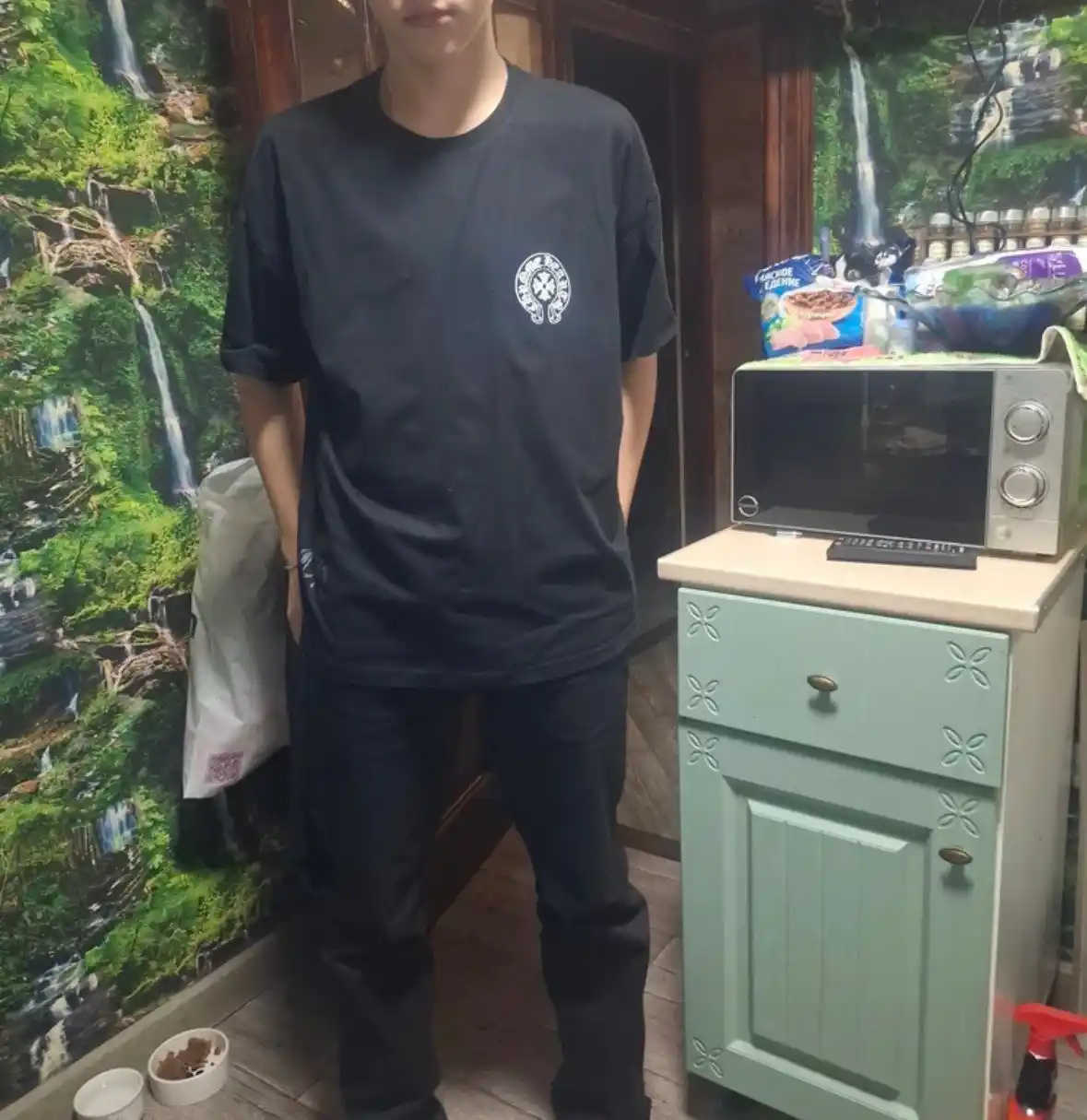 Футболка в стиле Chrome Hearts Y2K из хлопка, оверсайз, унисекс для парней и девушек