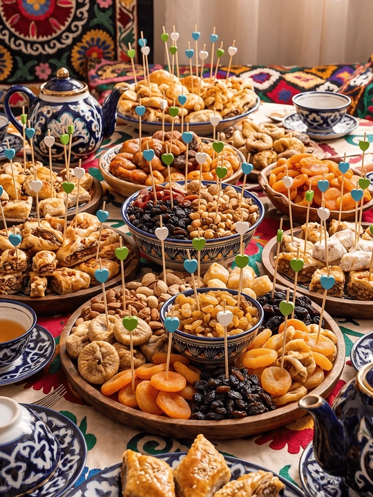 Шпажки канапе, деревянные, пики сердца, 50 шт