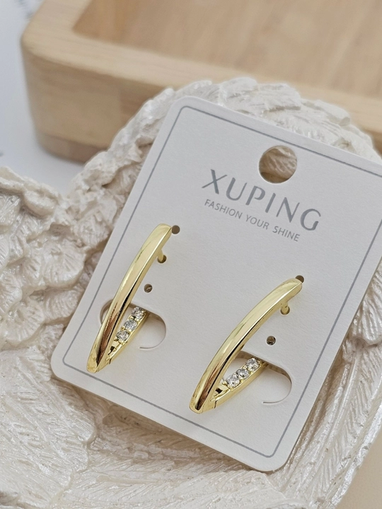 Женские серьги золотого цвета, бренд Xuping - 