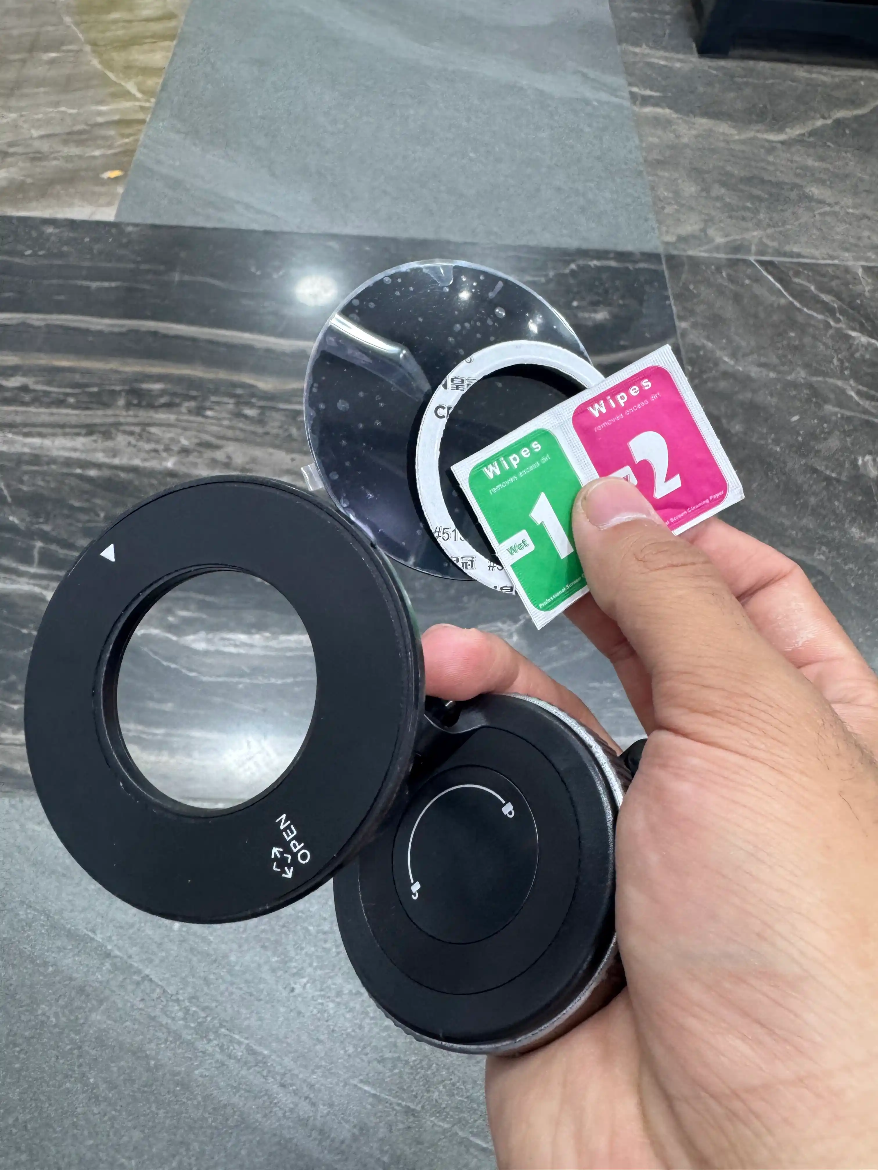 360 darajaga aylanadigan Magsafe avtomobil uchun magnit telefon tutqichi