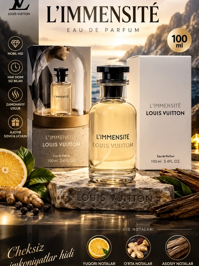 Louis Vuitton L'Immensite, 100 ml, atir parfyum - 