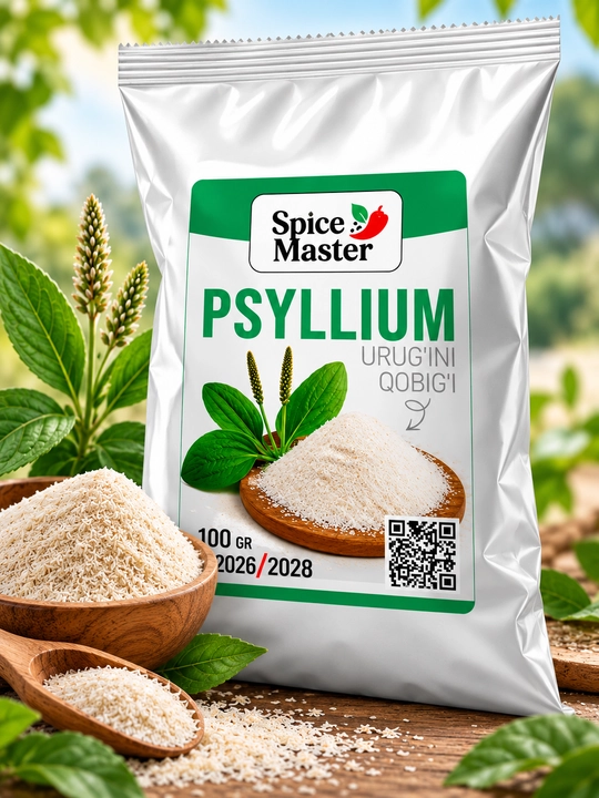 Псиллиум 100 г, 200 г — шелуха семян подорожника, растительная клетчатка, Psyllium Husk