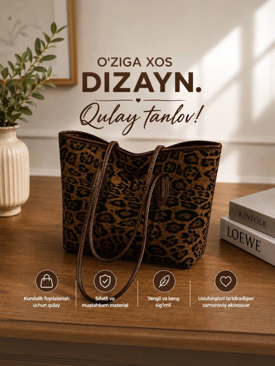 Ayollar va qizlar uchun klassik ayollar sumkasi - 