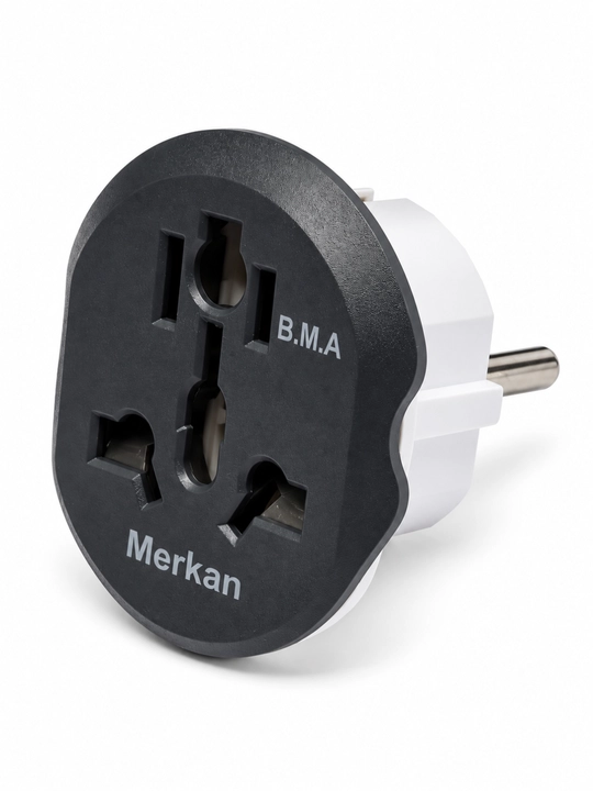 Universal adapter Merkan, rozetka uchun adapter Merсan ixcham universal rozetka o‘tkazgich
