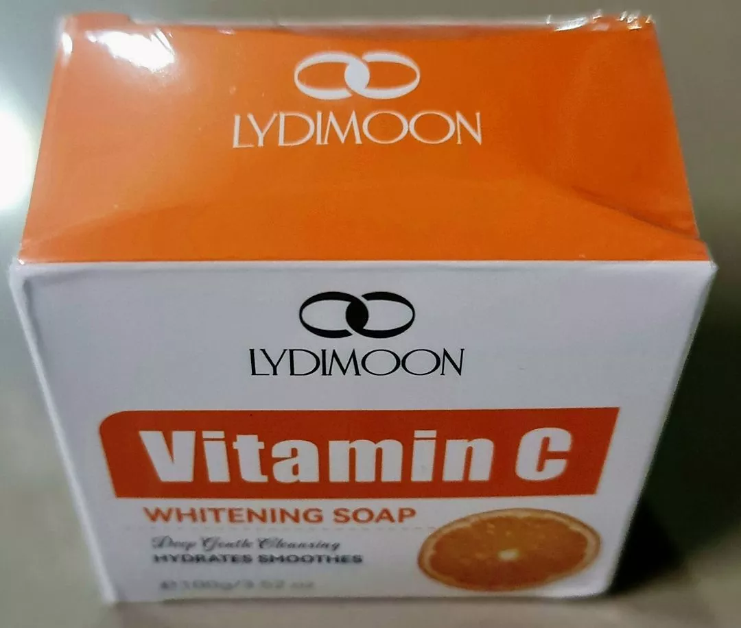 LYDIMOON Vitamin C oqartiruvchi sovun, tana va yuz uchun, namlantiradi, 100 g