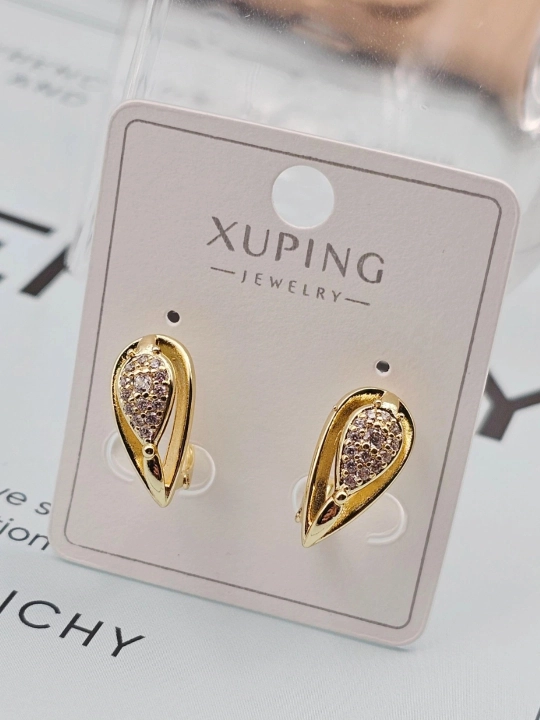 Золотого цвета серьги для женщин, бижутерия, Xuping