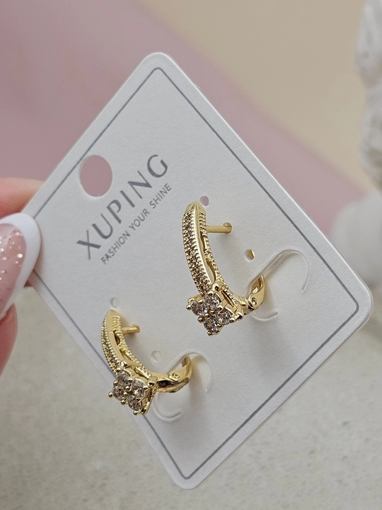 Золотого цвета серьги для женщин, бижутерия, Xuping