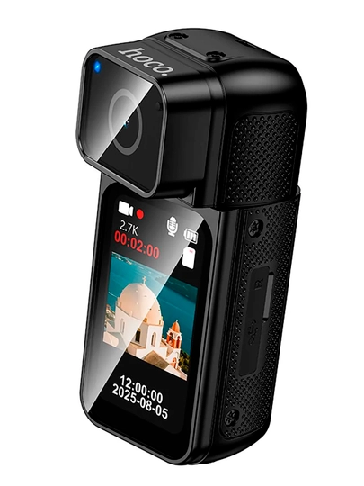 Экшн-камера HOCO DV105, 2.7K, Wi-Fi, IPS HD экран, TF до 128 ГБ, черная - 