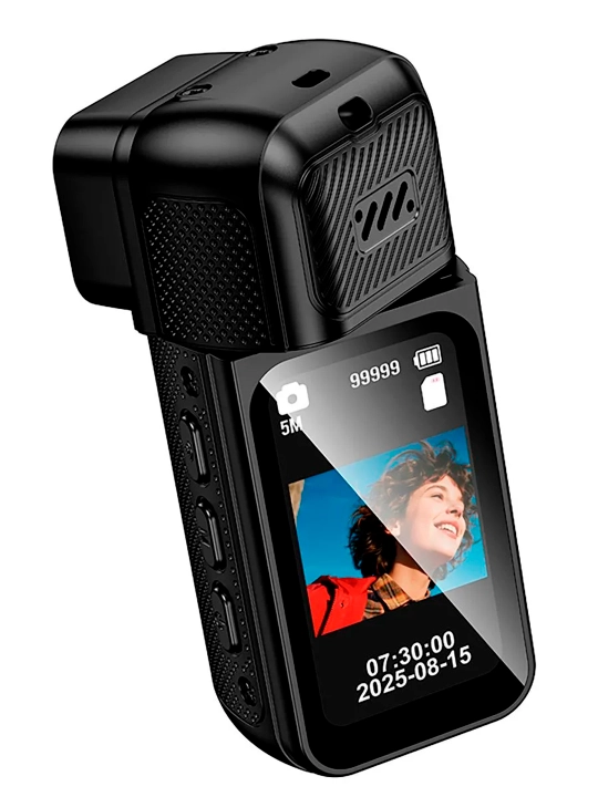 Экшн-камера HOCO DV105, 2.7K, Wi-Fi, IPS HD экран, TF до 128 ГБ, черная