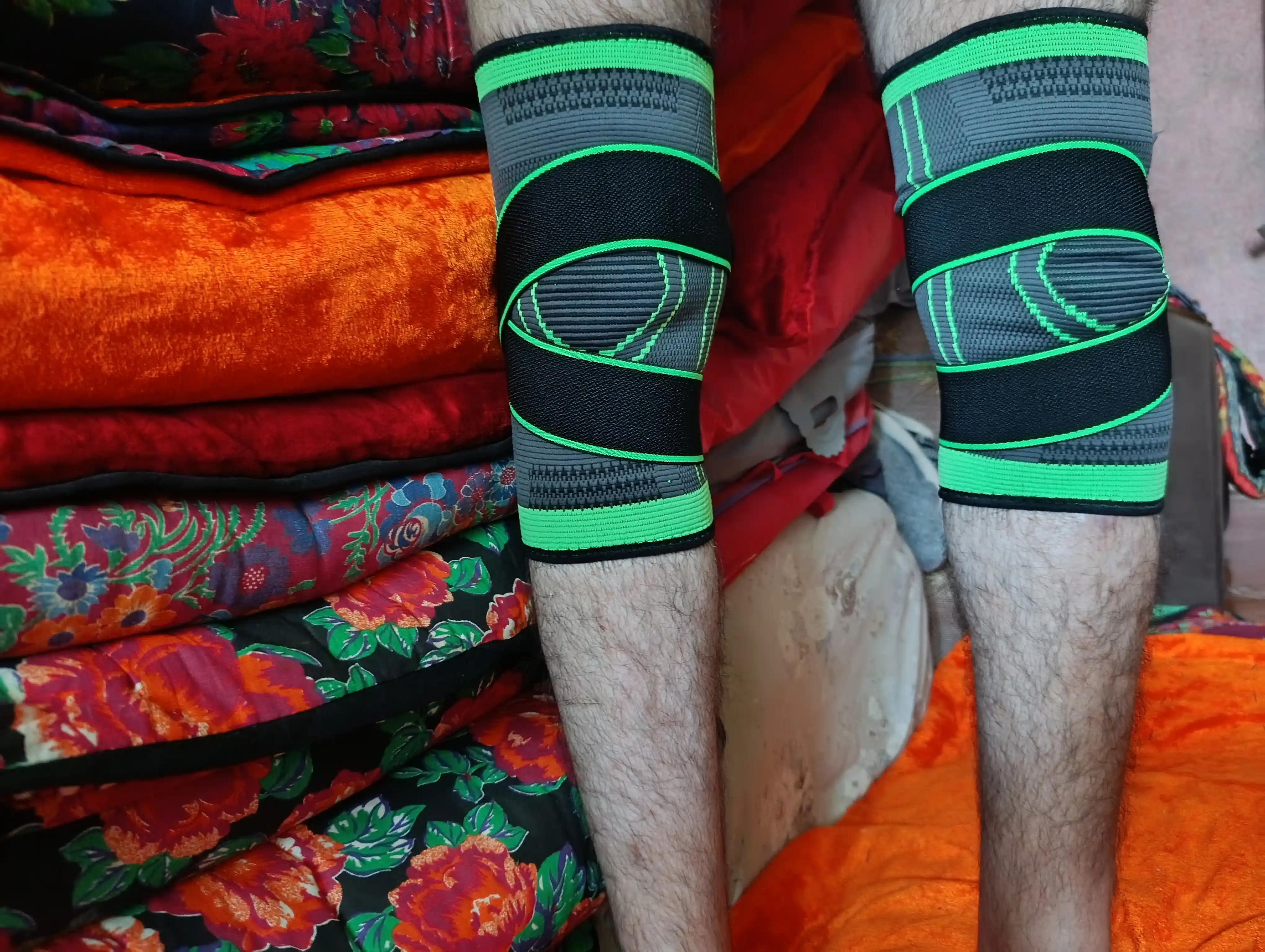 Tasmali sport tizzaband, tizza uchun elastik bandaj, ortopedik, bo‘g‘imlar uchun
