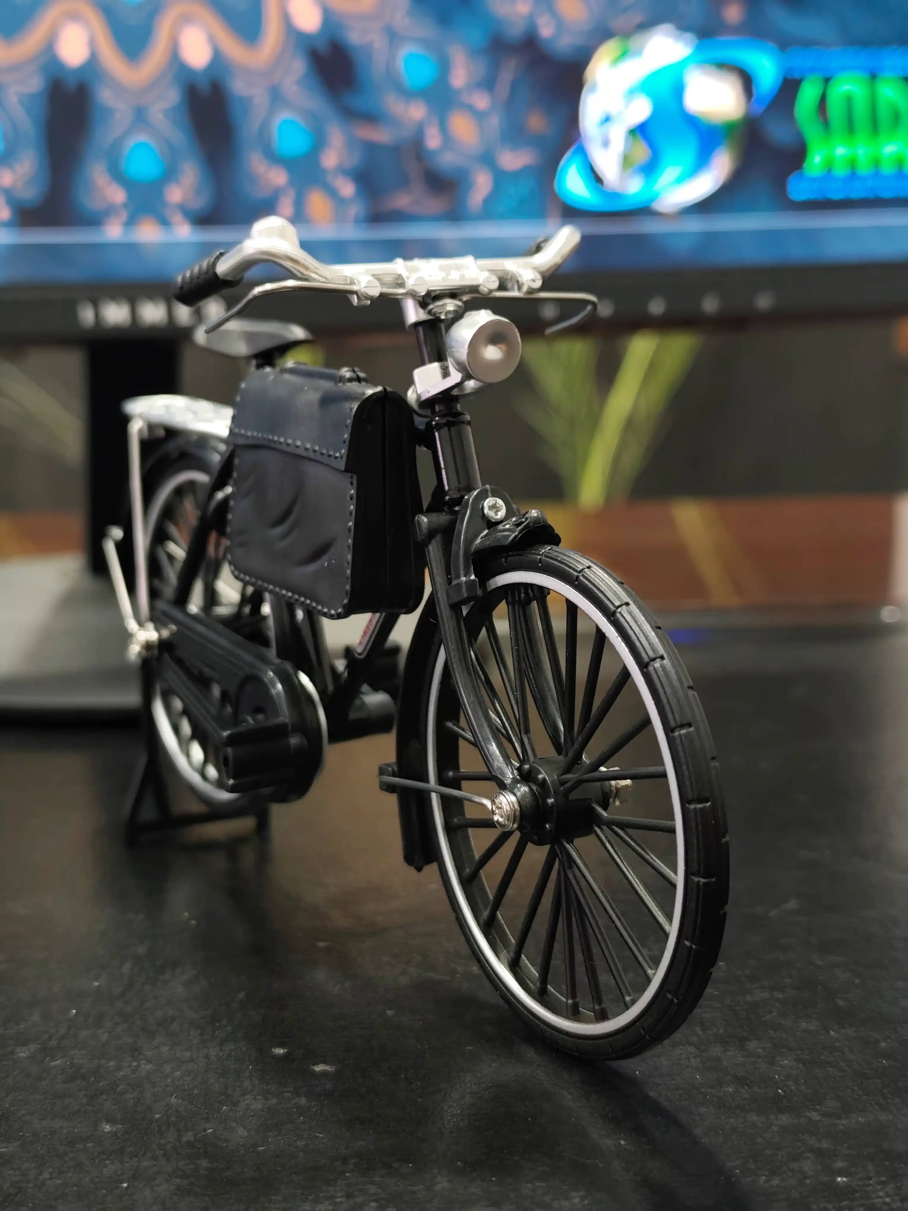 DIY mini velosiped konstruktori, yig'iladigan metall model, kolleksion suvenir