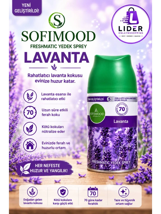 Lavanda, bahorgi gullar, tozalik ifori, yoqimli hid, 70 kungacha yangilanish