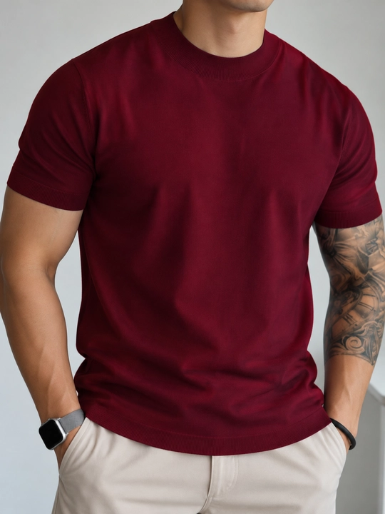 Мужской свитер-американка с короткими рукавами, круглый воротник, Freesize (XL)