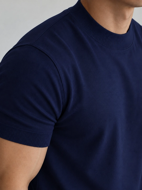 Мужской свитер-американка с короткими рукавами, круглый воротник, Freesize (XL)