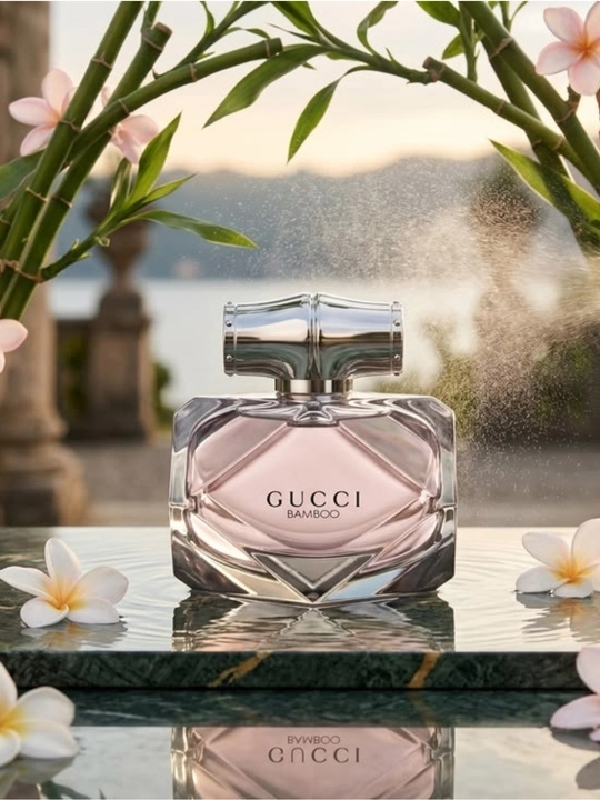 Gucci Bamboo ayollar atiri, gul va yog‘och iforli Eau de Parfum, 3–100 ml hajm tanlovi EDP