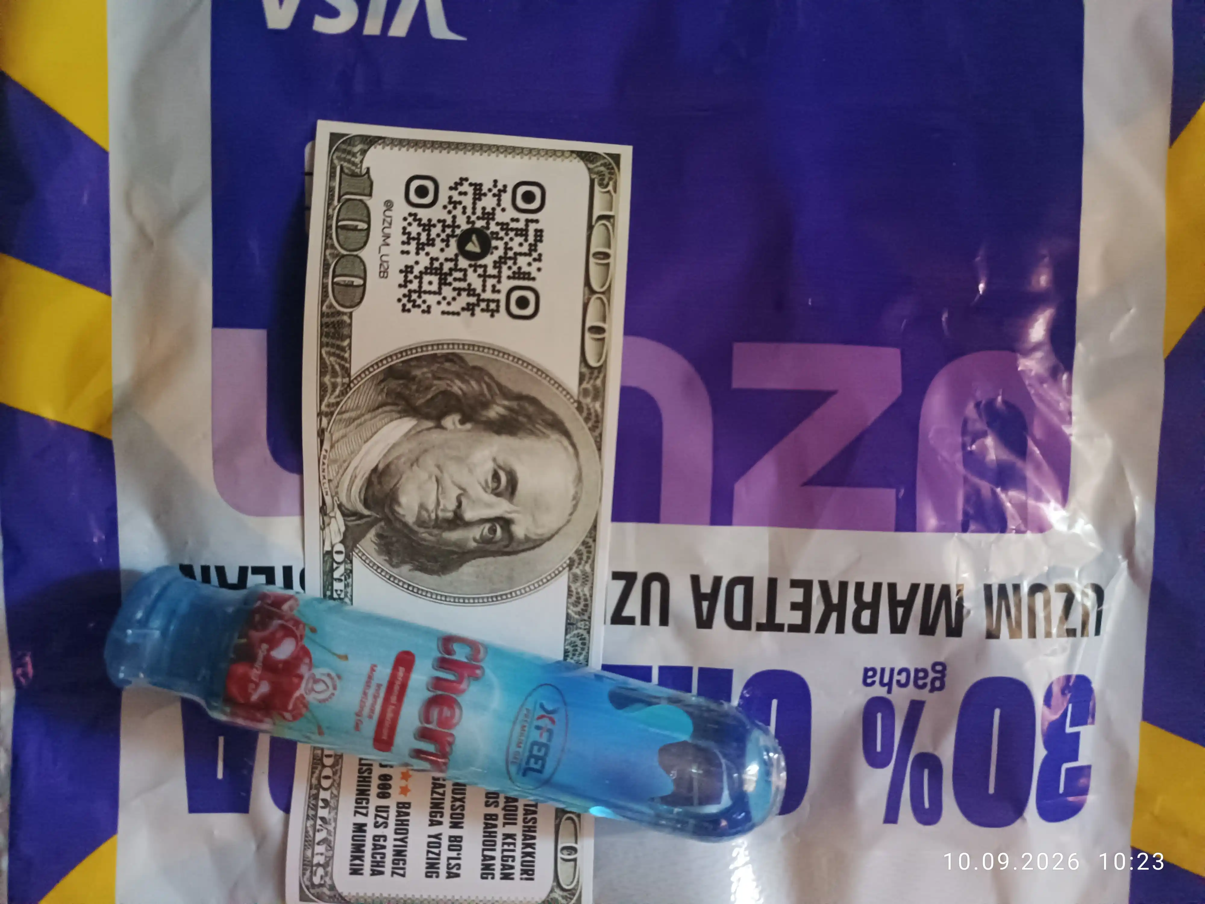 Gel moylash vositasi, mevali, suvga asoslangan, yeyish mumkin, "XFEEL", 80 ml
