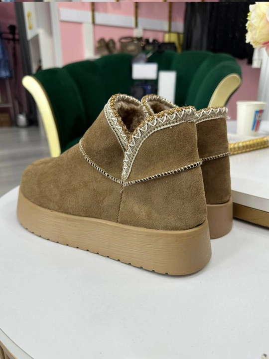 Угги женские с мехом, удобные, тёплые, классный дизайн, размер 36-40