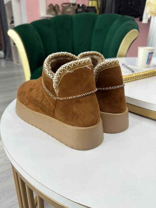 Угги женские с мехом, удобные, тёплые, классный дизайн, размер 36-40