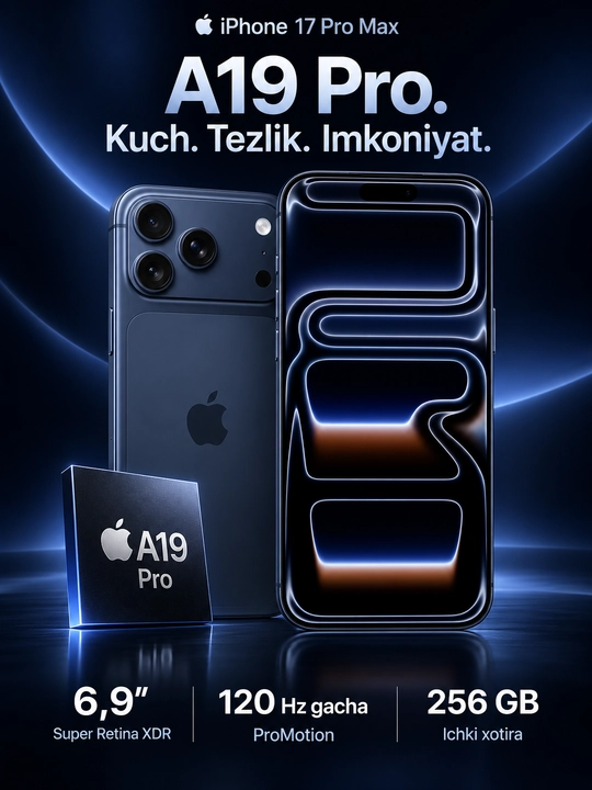 Смартфон Apple iPhone 17 Pro Max 256GB / 512GB, с гарантией