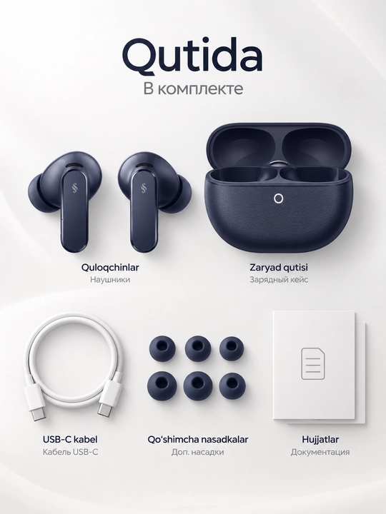 Simsiz quloqchin HUAWEI FreeBuds Pro 5, ANC, Bluetooth 6.0, 38 soatgacha, IP57