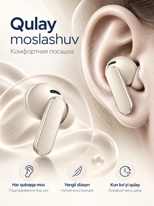 Simsiz quloqchin HUAWEI FreeBuds Pro 5, ANC, Bluetooth 6.0, 38 soatgacha, IP57