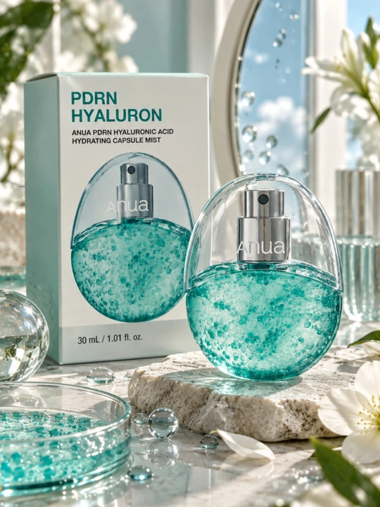 ANUA PDRN Hyaluron Hydrating Capsule Mist — yuz uchun namlovchi mist, 30 ml - 