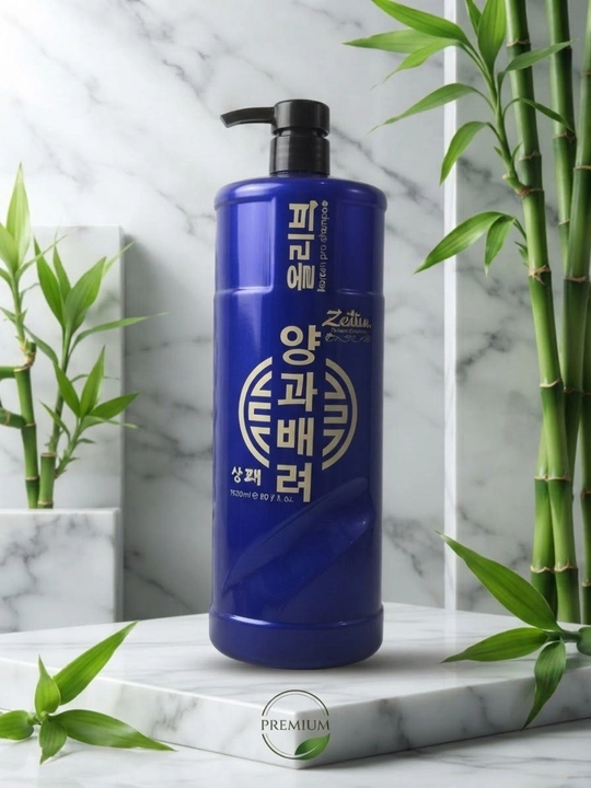 Zeitun Korean Pro shampun, sochni mustahkamlovchi va tiklovchi, 1800 ml