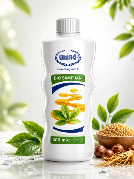 ERSAG Bio shampuni 300 ml - sochlarni parvarishlash, yaltiratish va mustahkamlash uchun