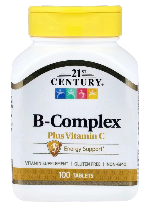 B-kompleks va vitamin C, 21st Century, 100 tabletka