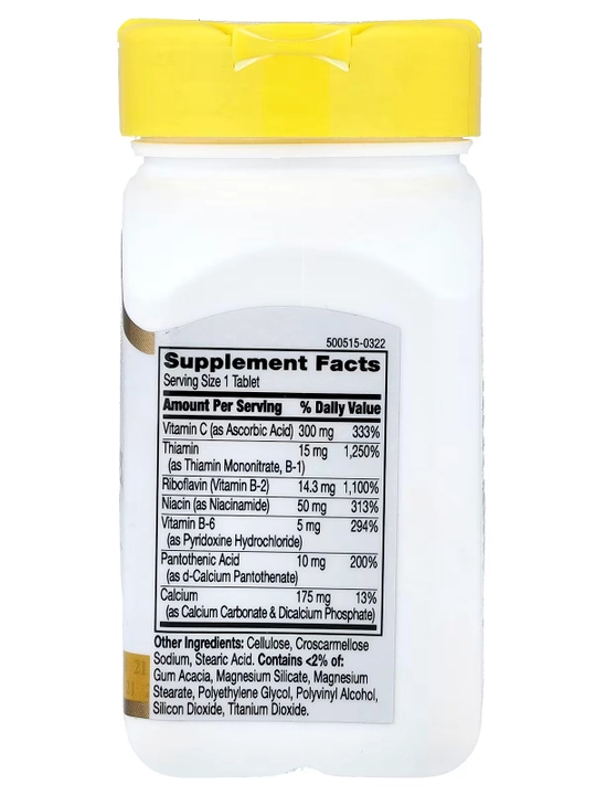 B-kompleks va vitamin C, 21st Century, 100 tabletka