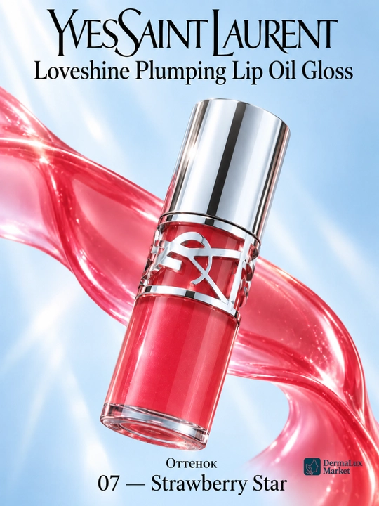 Lab uchun blesk hajm beradi. Yves Saint Laurent Loveshine, aplikatorli lab blеski